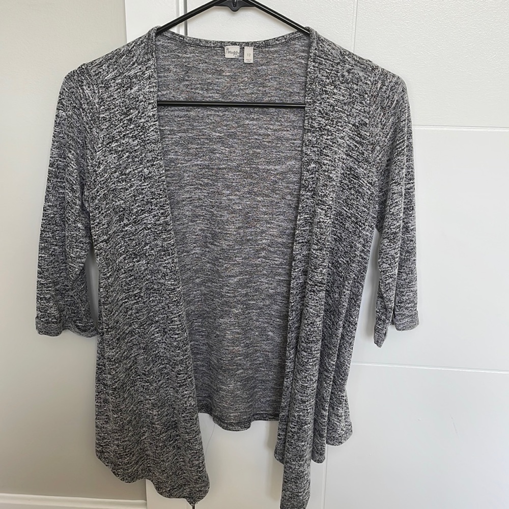 Black/Gray/White Cardigan